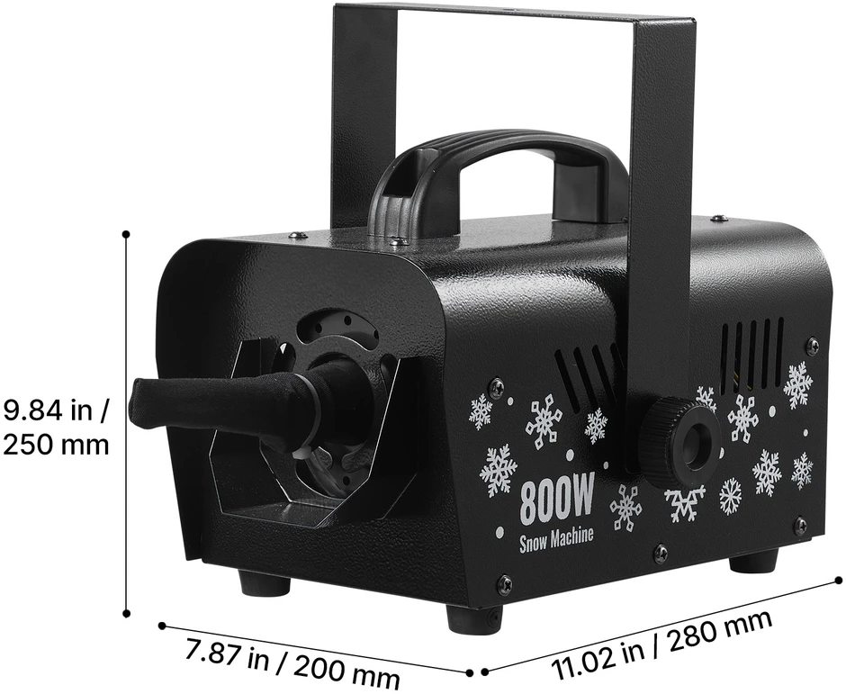VEVOR Galinga 1500W sniego mašina, nuotolinio valdymo
