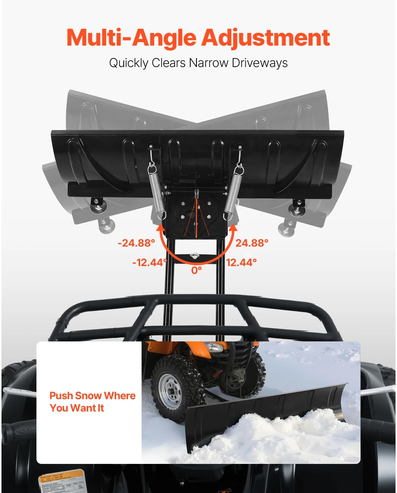 VEVOR universali 122 cm sniego valymo priedas