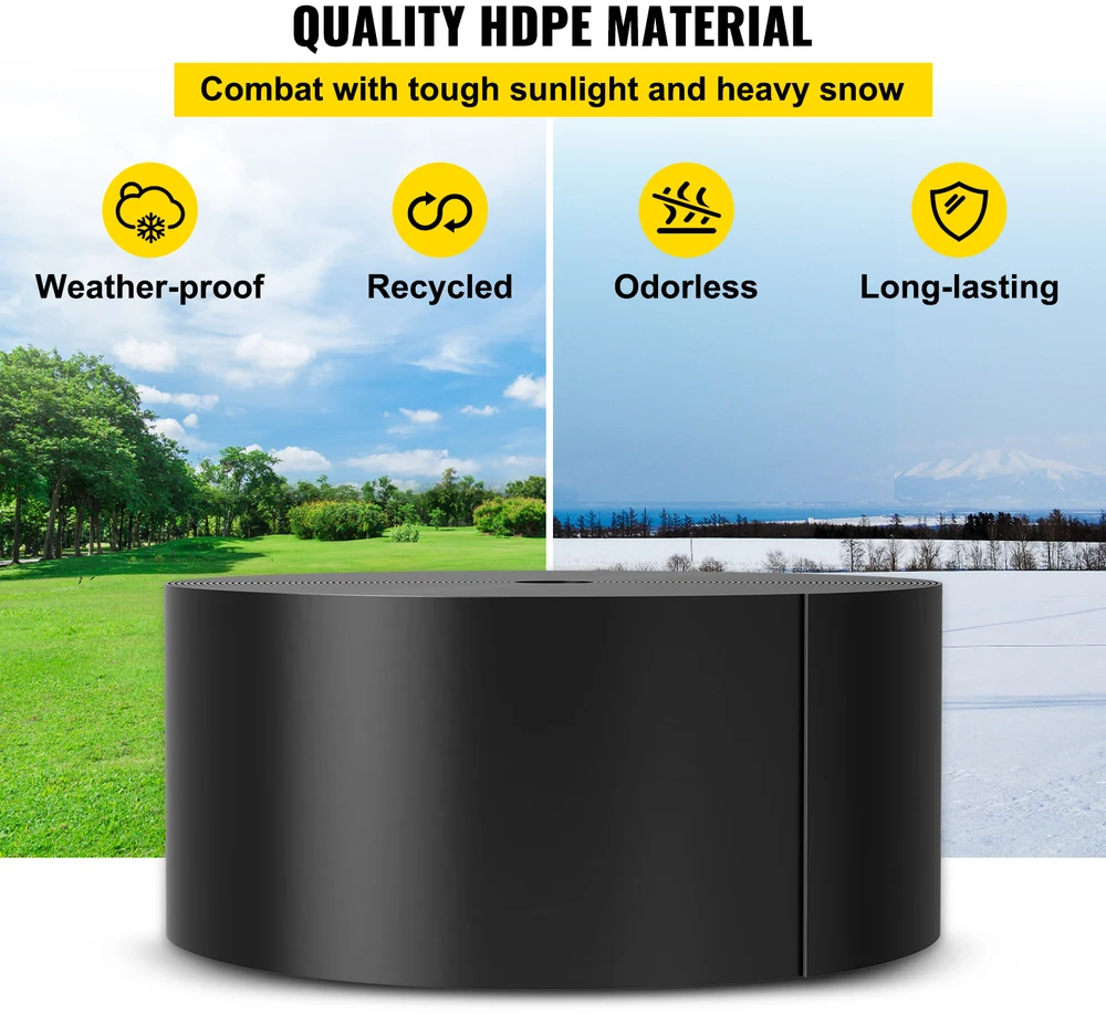 VEVOR Sodo kraštuvo juosta iš HDPE, 80 pėdų ilgio