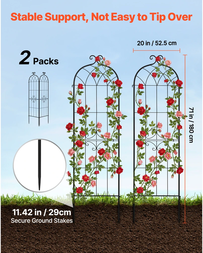 VEVOR Sodo atrama rožėms 180 x 52.5 cm