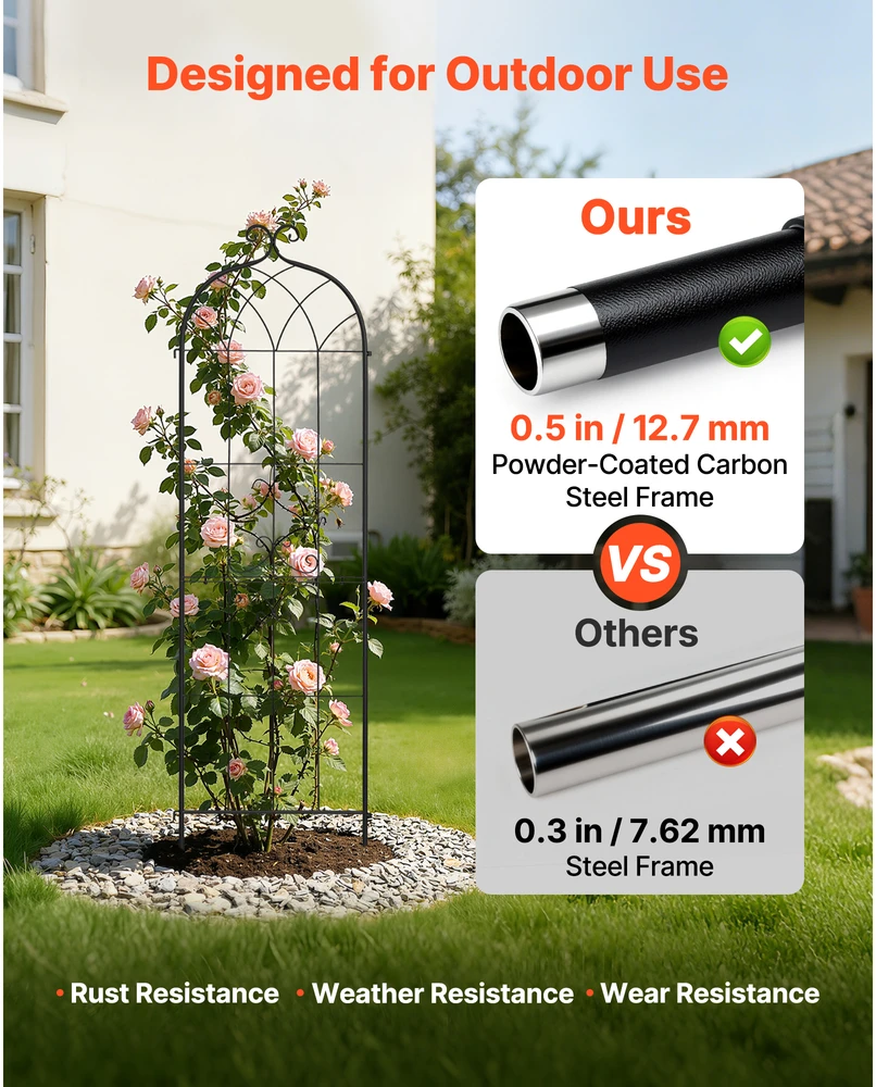 VEVOR Sodo atrama rožėms 180 x 52.5 cm