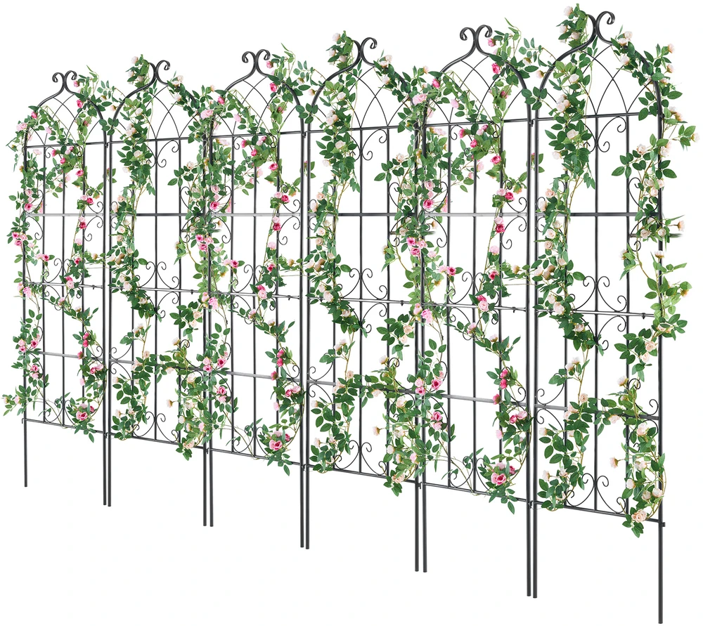 VEVOR Metalinis sodo grotelės vijokliniams augalams 180x51 cm