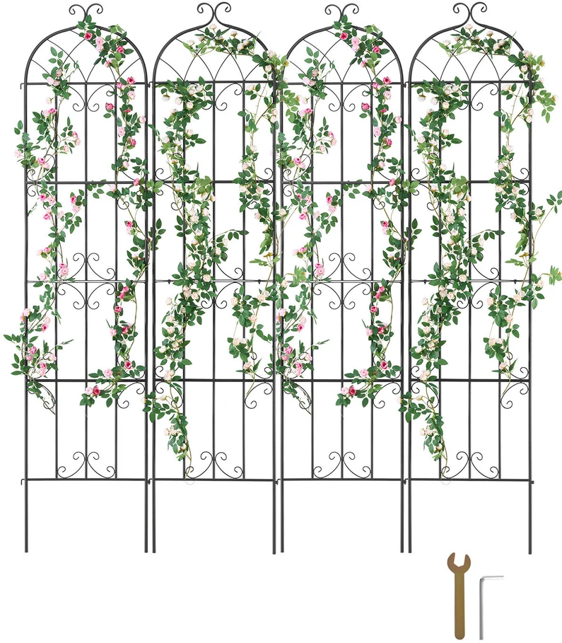 VEVOR Metalinė sodo atrama vijokliniams augalams 220x51 cm