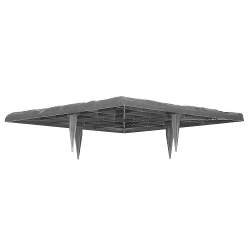 VEVOR Dekoratyvinės sodo plytelės 4vnt 40x40 cm pilkos