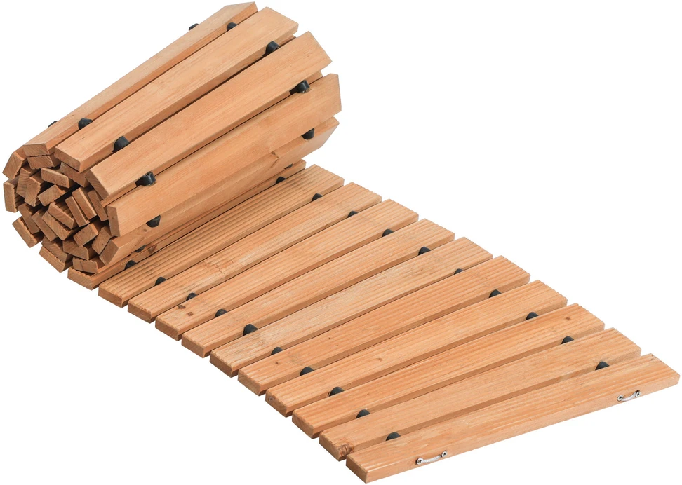 VEVOR Medinis išskleidžiamas sodo takas 218×43 cm