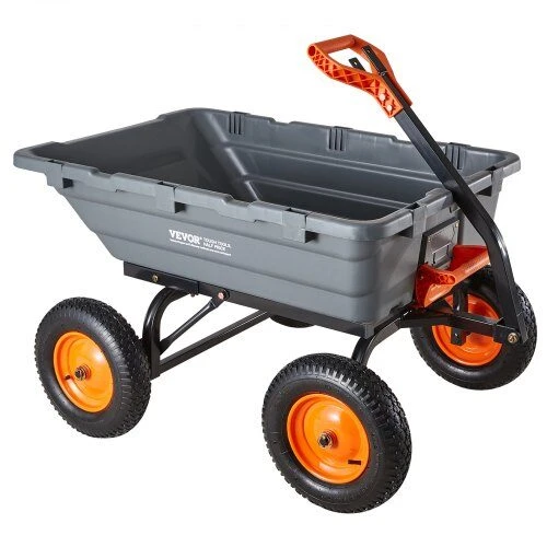VEVOR Sodo vežimėlis su išvertimo mechanizmu