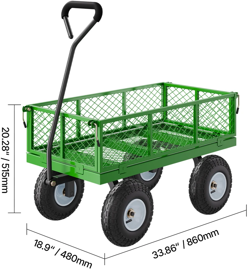 VEVOR Plieninė sodo vėžimėlis 308 kg