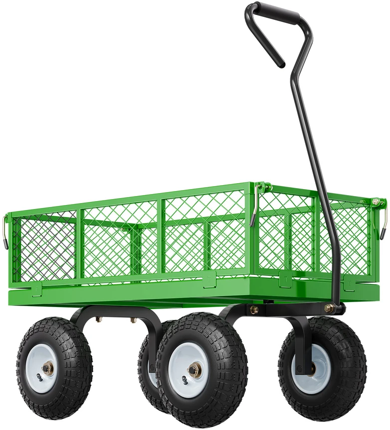 VEVOR Plieninis sodo vežimėlis 408 kg talpos