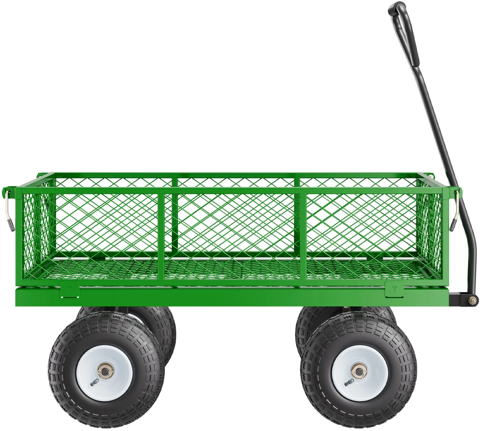 VEVOR Plieninis sodo vežimėlis 408 kg talpos