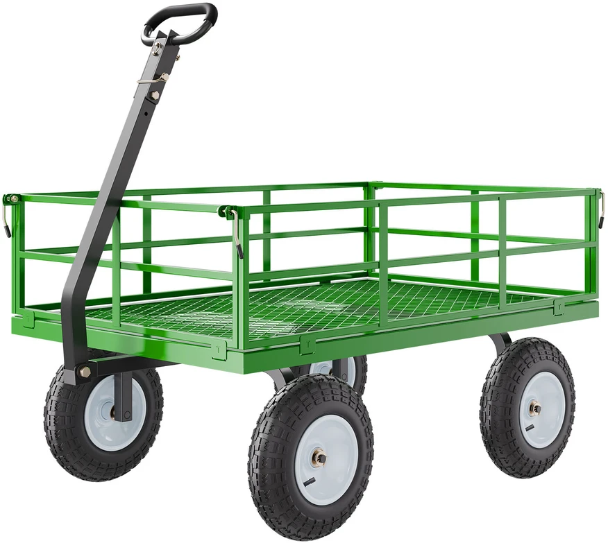 VEVOR Plieninė sodo vežimėlis su 544 kg talpa