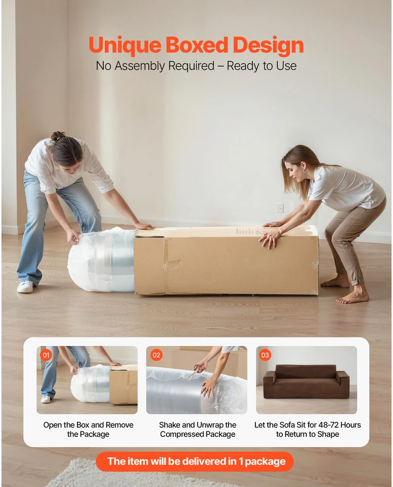VEVOR 2110 mm moderni sofa be surinkimo