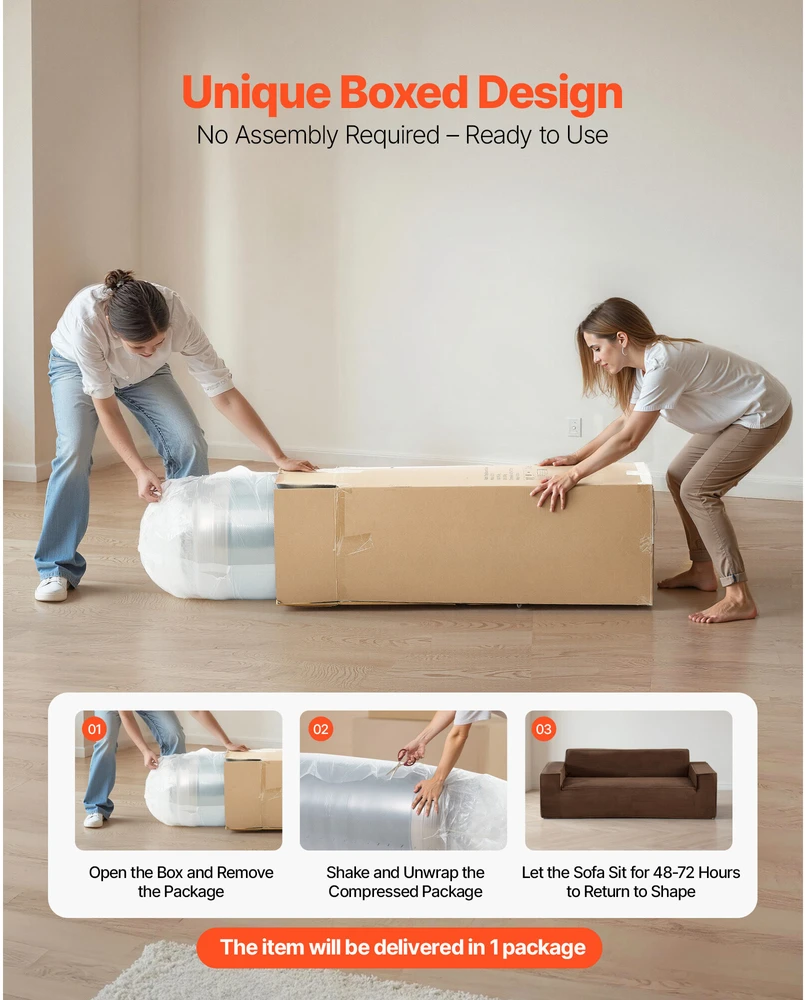 VEVOR 2110 mm moderni sofa be surinkimo