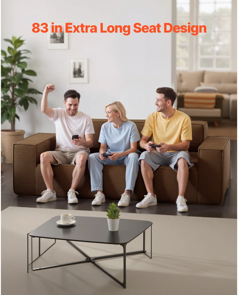 VEVOR 2110 mm moderni sofa be surinkimo