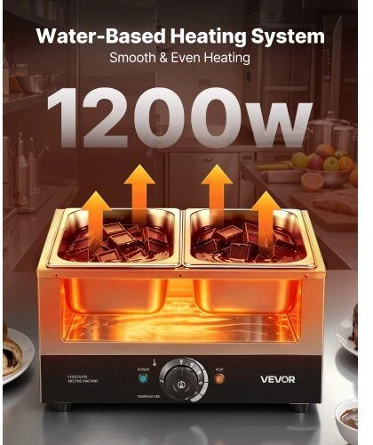 Kavos aparatas Šokolado lydymo aparatas VEVOR CS-4A-2, 1200 W
