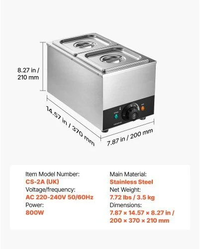 Kavos aparatas Šokolado lydymo aparatas VEVOR CS-2A, 800 W