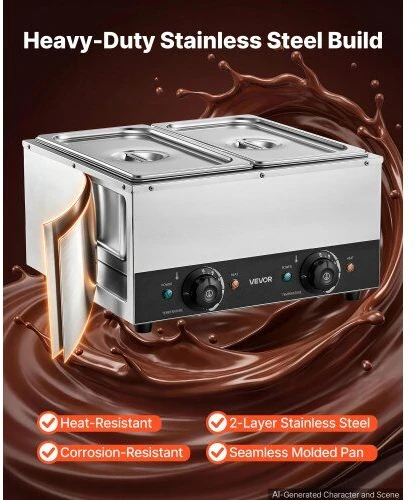 Kavos aparatas Šokolado lydymo aparatas VEVOR CS-2C, 1600 W