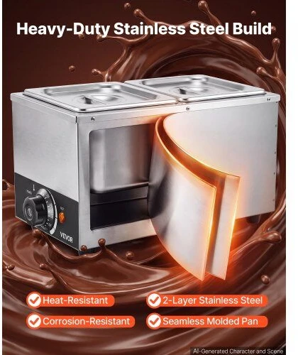Kavos aparatas Šokolado lydymo aparatas VEVOR CS-2A, 800 W