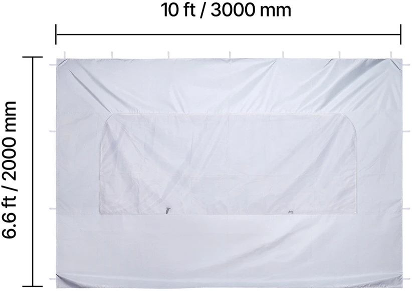 VEVOR Palapinės šoninė siena 2000 x 3000 mm pavėsinei, neperšlampama ir apsauganti nuo saulės