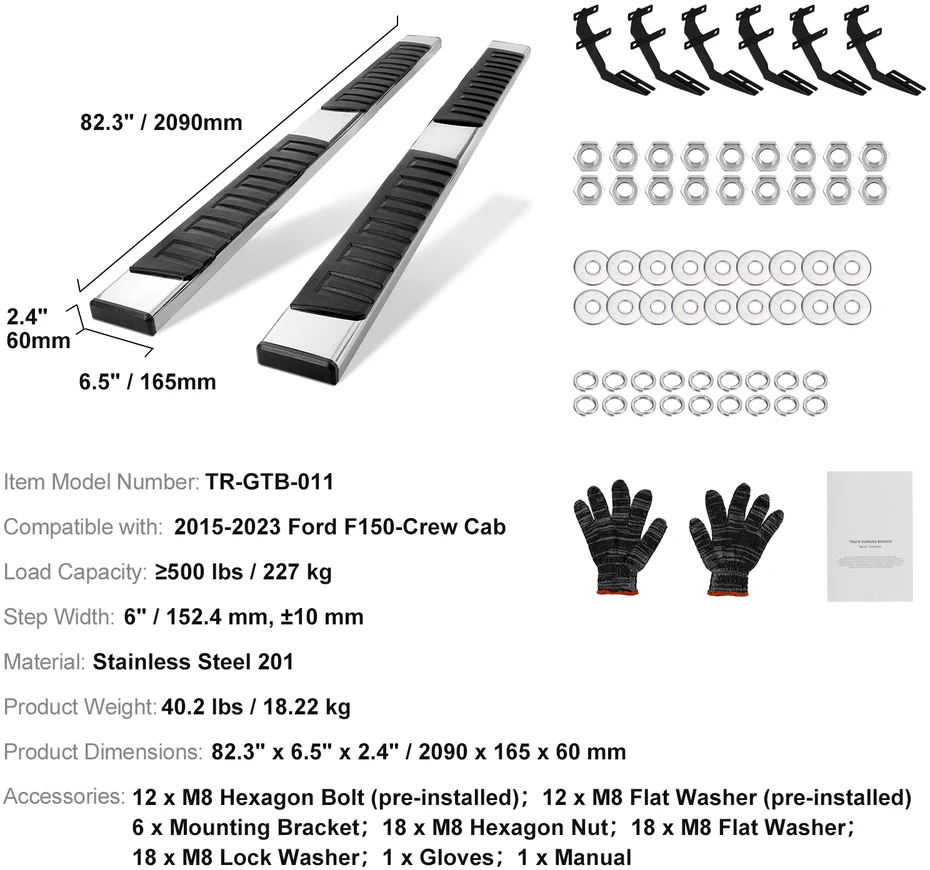 VEVOR Įlipimo platformos Ford F150, F250, F350