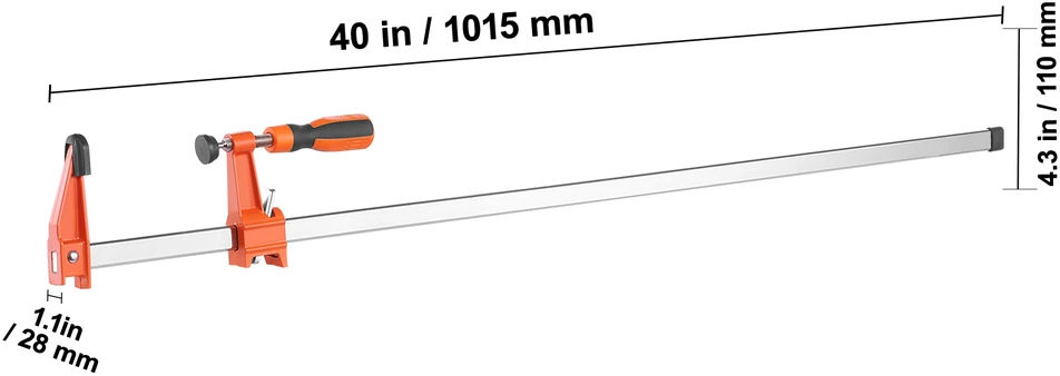 VEVOR Medžio apdirbimo spaustuvai, 2 vnt. 914 mm