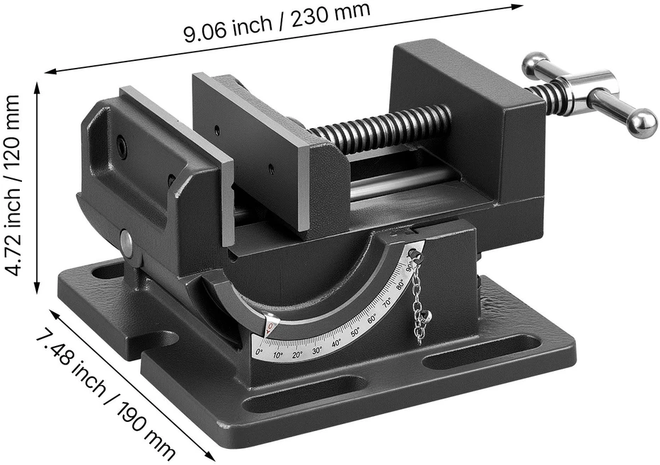 VEVOR Pasviras spaustuvas 10,8 cm žiočių pločio