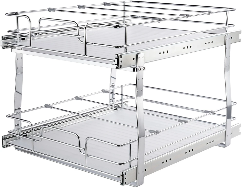 VEVOR Dvigubas ištraukiamas spintos organizatorius 48x51 cm