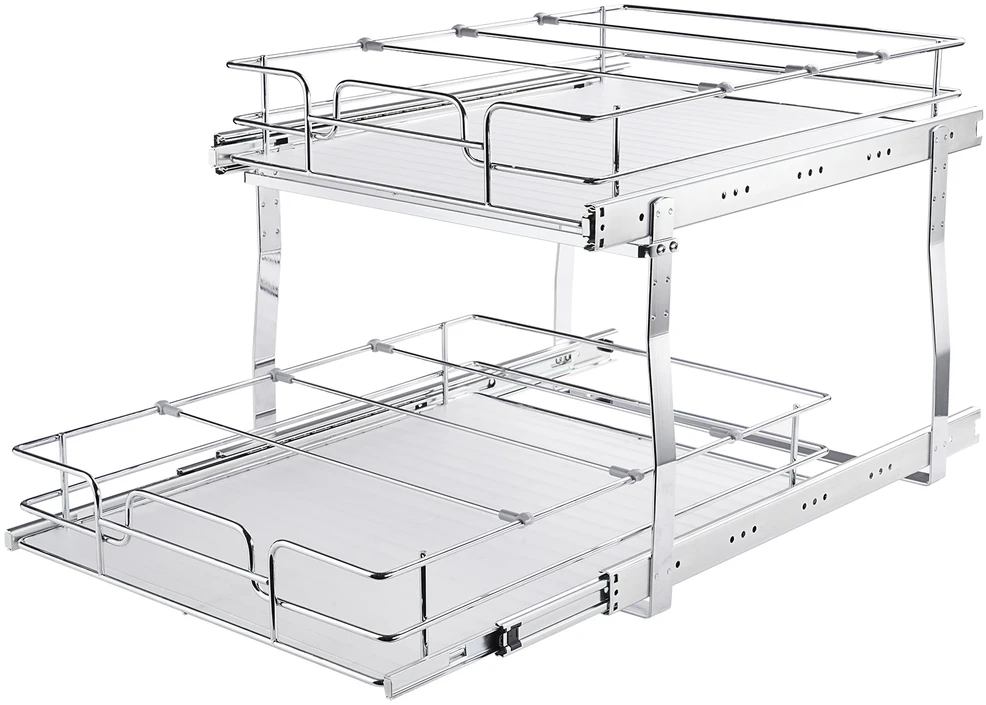 VEVOR Dvigubas ištraukiamas spintos organizatorius 48x51 cm