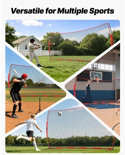 VEVOR Sporto tinklas, 6x3 m barjerinė tinklinė įranga