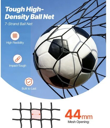 VEVOR Sporto tinklas, 6x3 m barjerinė tinklinė įranga