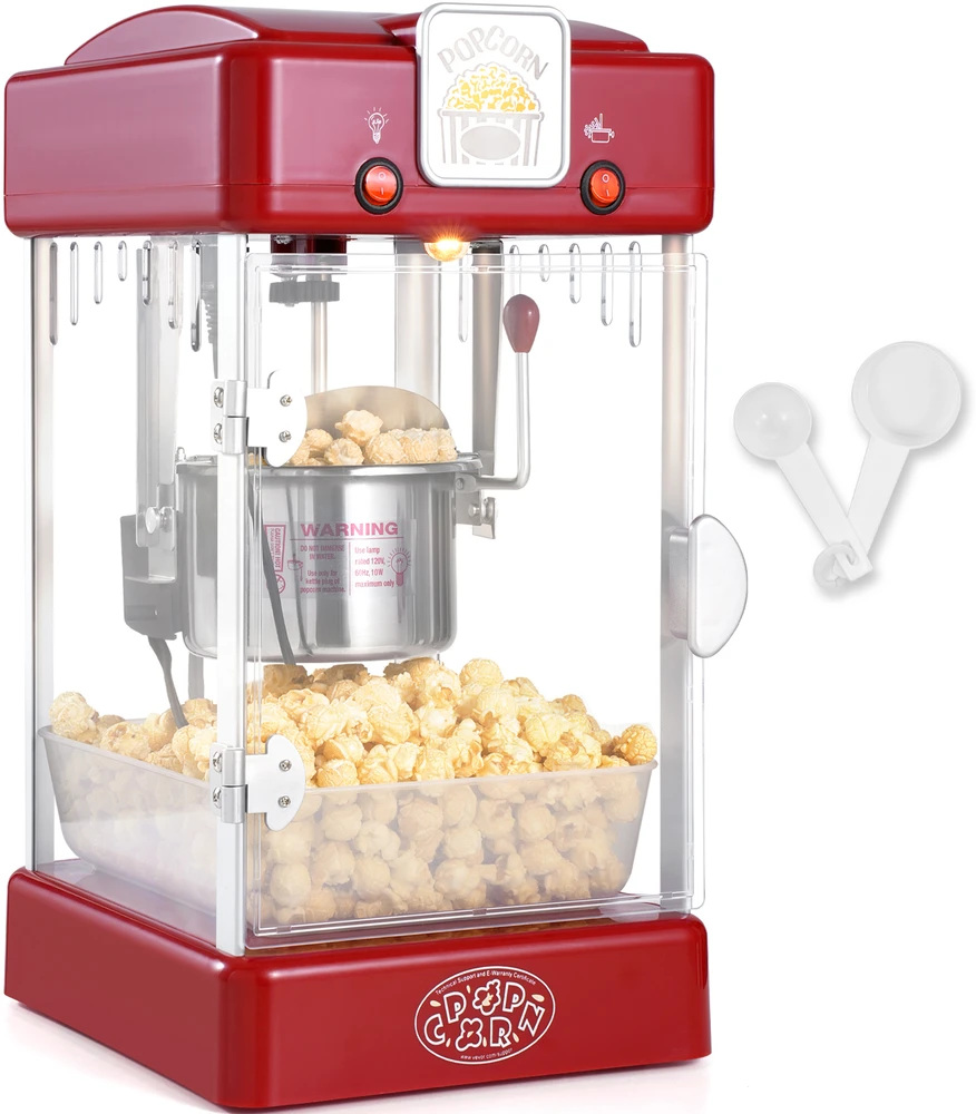 VEVOR Stalinis popcornų gaminimo aparatas 300W