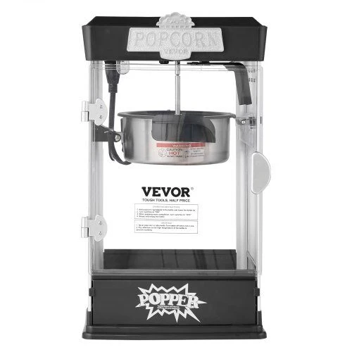 VEVOR Stalinis spragėsiais aparatas 480W 4oz juodas