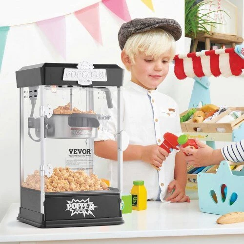VEVOR Stalinis spragėsiais aparatas 480W 4oz juodas