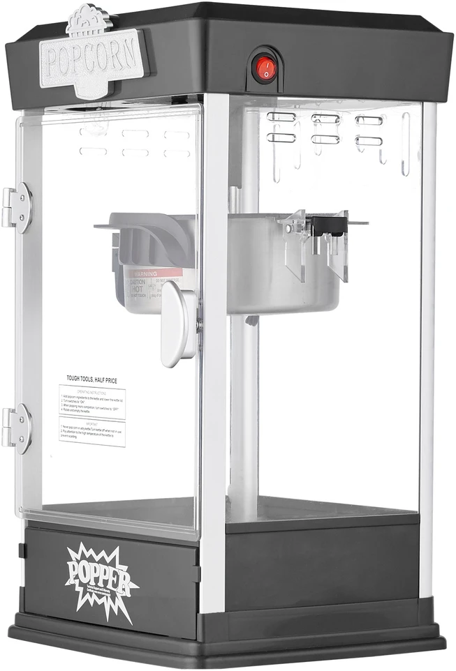 VEVOR Stalinis spragėsiais aparatas 480W 4oz juodas