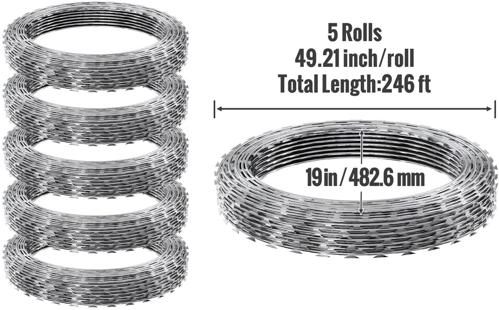 VEVOR Cinkuota spiralė sodo apsaugai