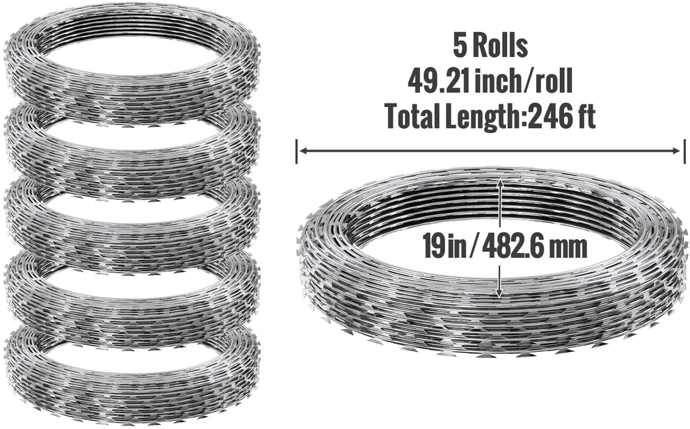 VEVOR Cinkuota spiralė sodo apsaugai