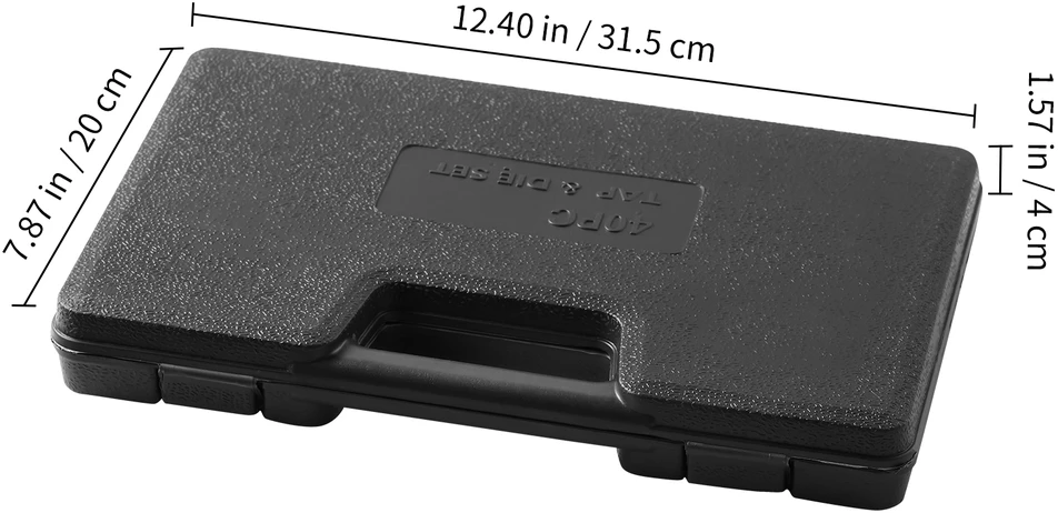 VEVOR 40 dalių sriegimo rinkinys M3-M12