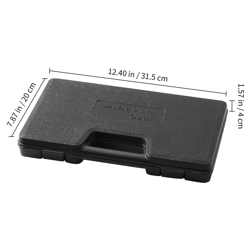 VEVOR 40 dalių sriegimo rinkinys M3-M12