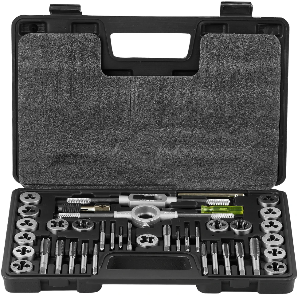 VEVOR 40 dalių sriegimo rinkinys M3-M12
