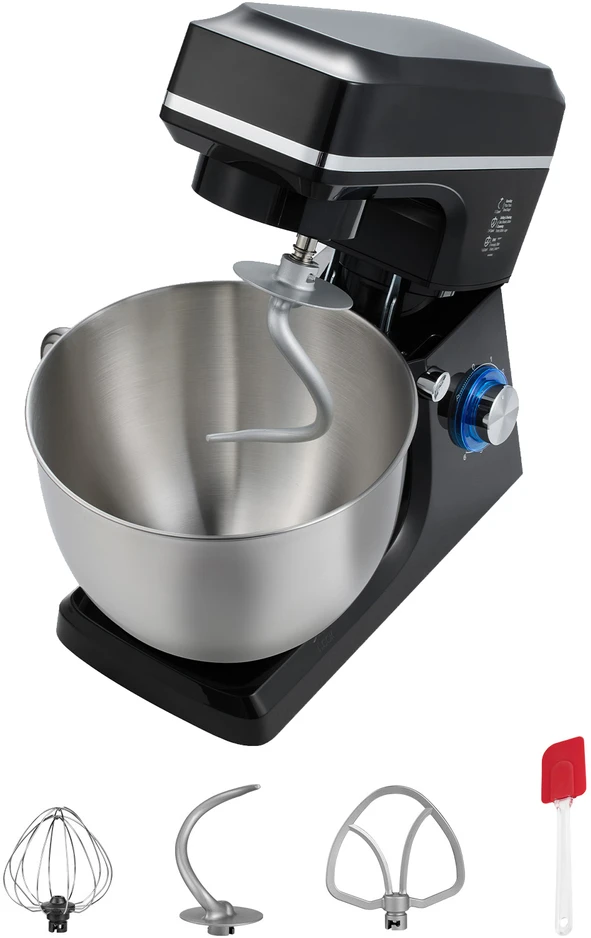Plakiklis VEVOR Virtuvinis maišytuvas 7.84 L 1400W 6 greičiai