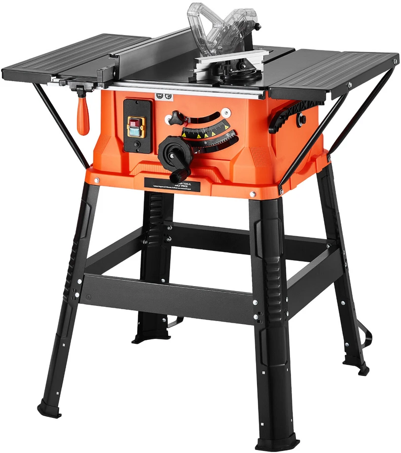 VEVOR Stalinis pjūklas su stovu, 1800 W 254 mm
