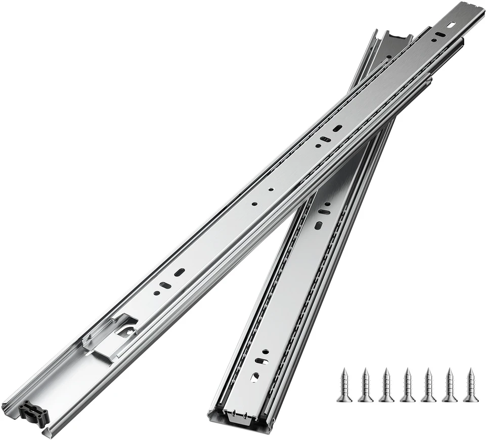 VEVOR Šoninio montavimo stalčių bėgeliai, 45 cm, 10 porų