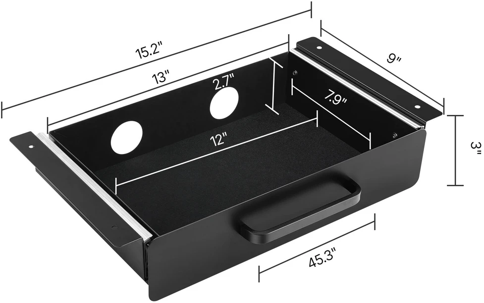 VEVOR 33 cm po stalu stalčių organizatorius