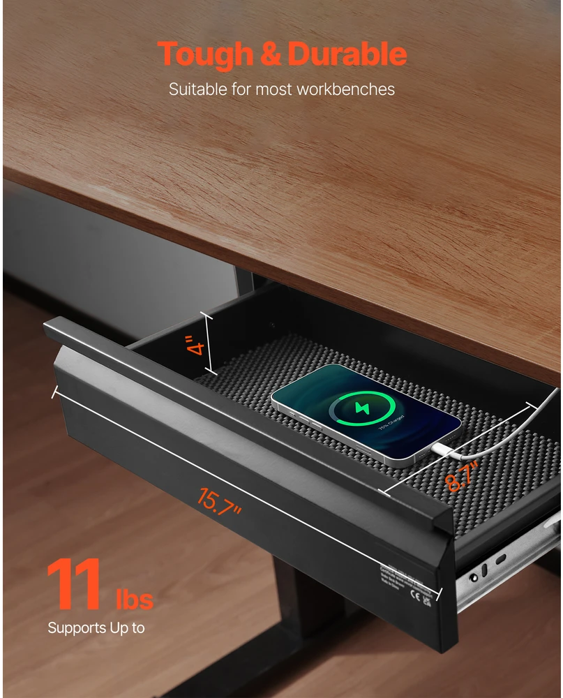 VEVOR 40 cm stalčiaus organizatorius po stalu