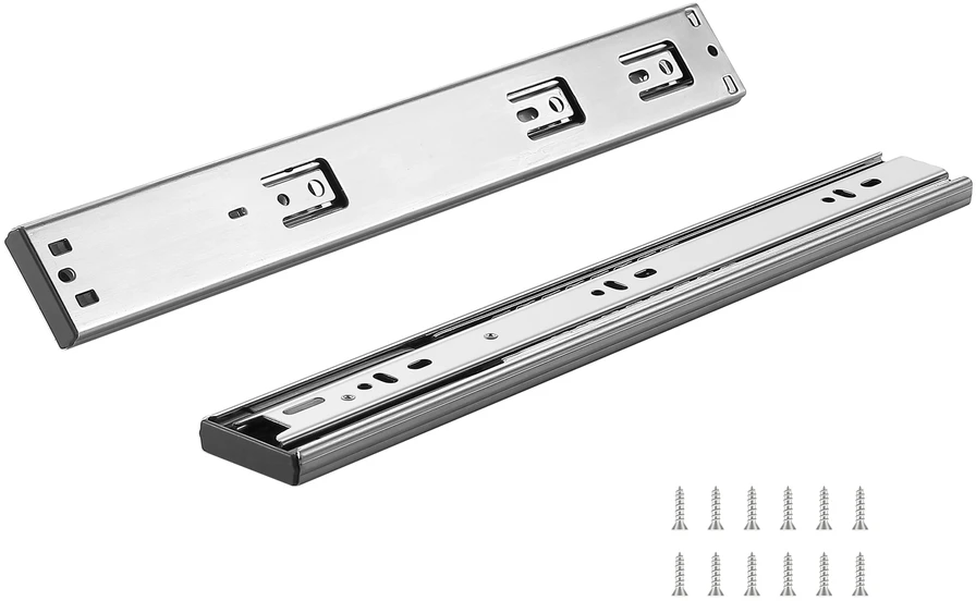 VEVOR 406.4 mm švelniai užsidarantys stalčiaus bėgeliai, 6 poros