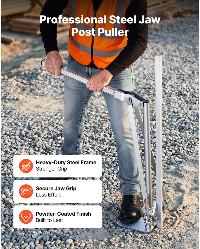 VEVOR T formos stulpų traukiklis, 90 mm gnybto plotis