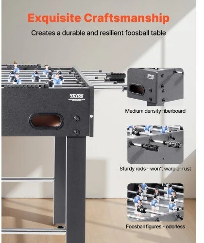 VEVOR 121 cm stalo futbolo žaidimo stalas namams