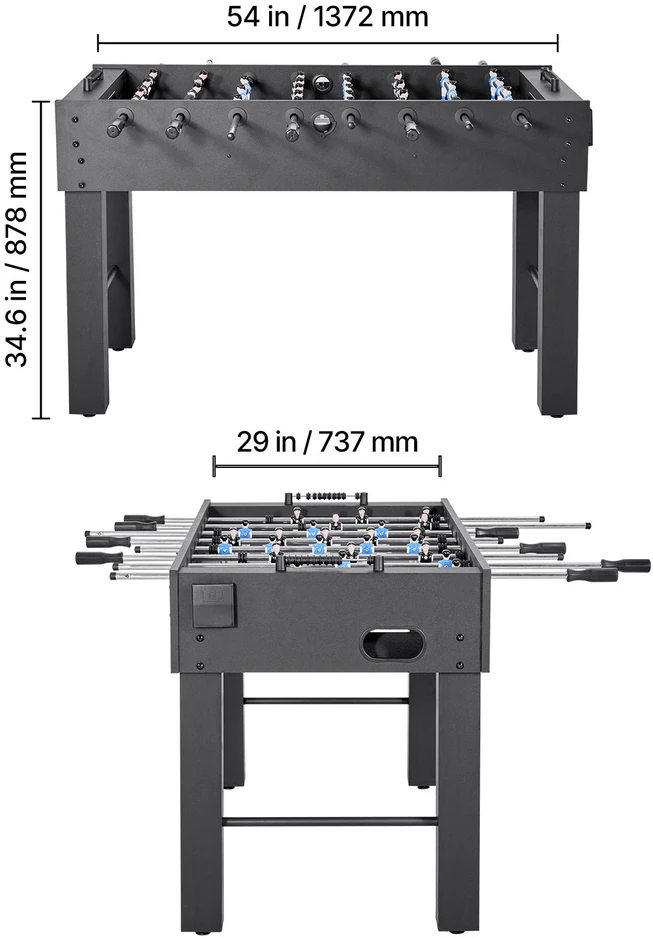 VEVOR Stalo futbolo stalas 137 cm