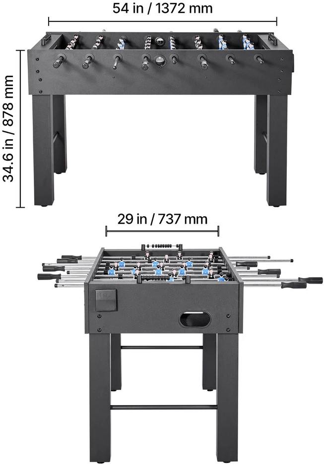 VEVOR Stalo futbolo stalas 137 cm