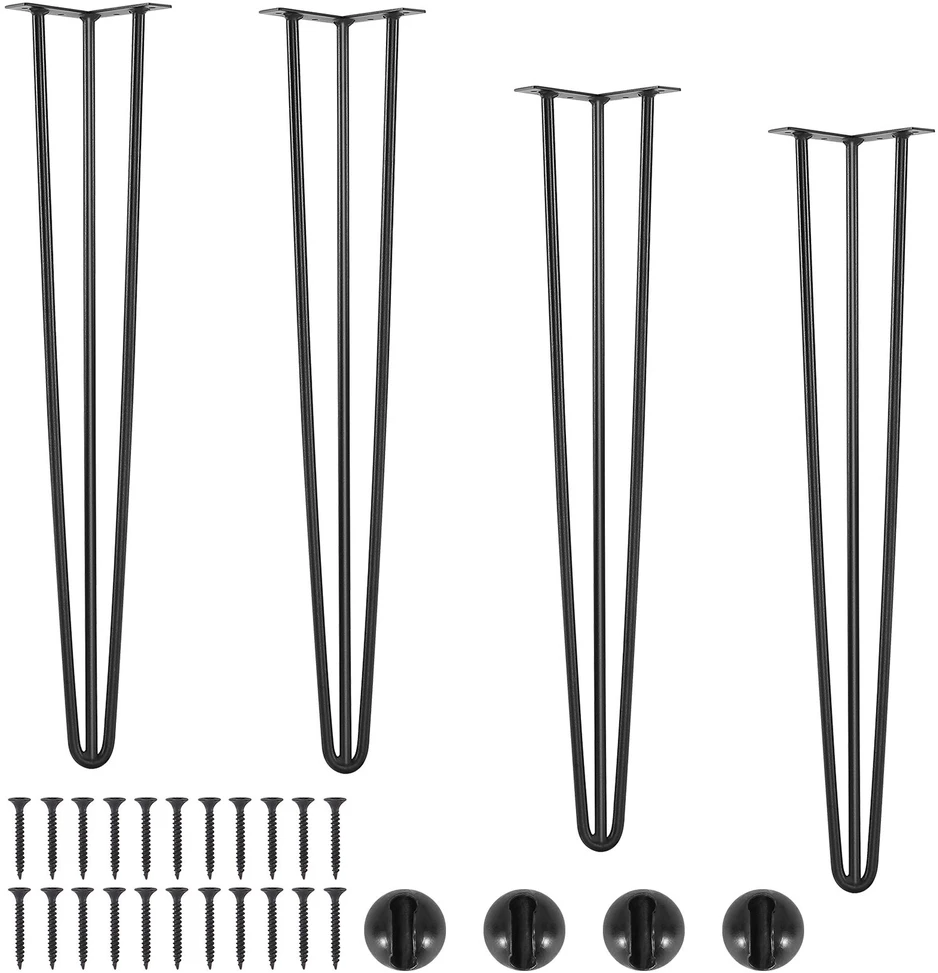 VEVOR Plieninės plaukų smeigtukų stalo kojos 71 cm, 4 vnt.