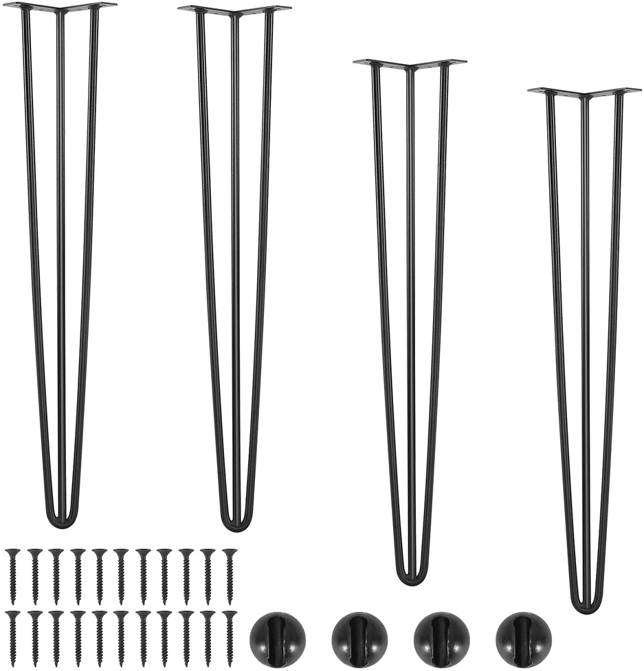 VEVOR Plieninės plaukų smeigtukų stalo kojos 71 cm, 4 vnt.